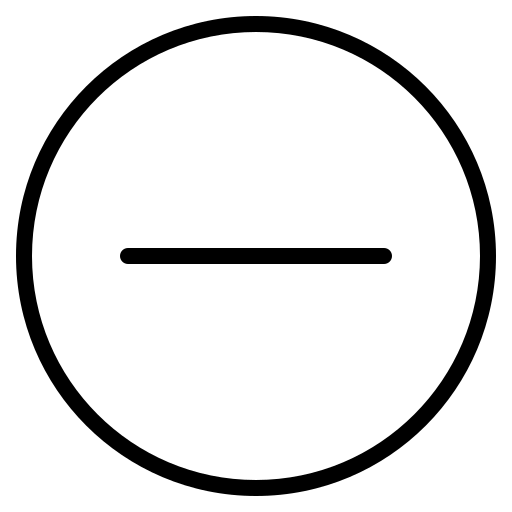 Delete, minus, multimedia, remove, ui, user interface, ux icon